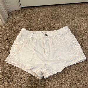 Free people white denim shorts